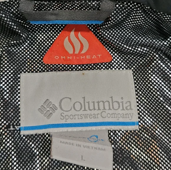 Columbia Mens Large Omni-Heat Interchange Jacket Gray Full Zip Winter Outdoor - Picture 7 of 8